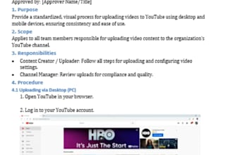 convert your process or video into a sop anyone can follow