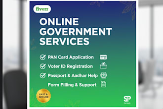 do online registration for pan card voter id and government documents