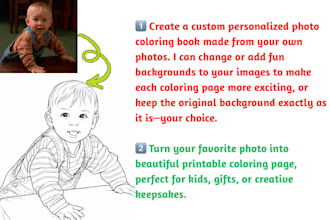 create a personalized coloring book from your photos