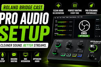 configure roland bridge cast obs routing for gamers and streamers