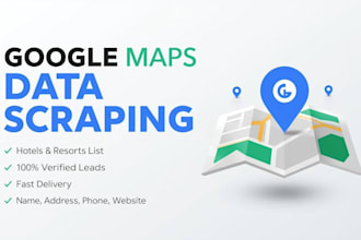 scrape hotel and resort leads from google maps