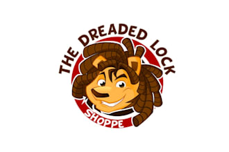 design mascot gorgeous logo for dreaded lock shoppe