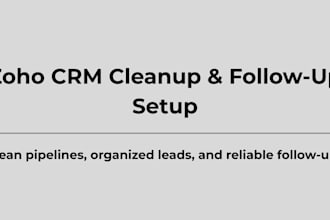 clean and organize your zoho CRM for real estate leads and follow ups