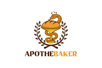 design a creative bakery, food or artisan brand logo