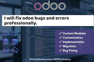 fix odoo bugs and errors professionally