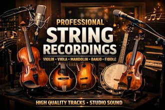 record professional violin viola mandolin banjo fiddle strings