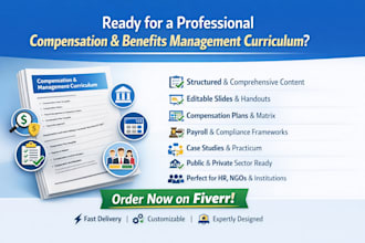 design clear, structured, and professional training modules and course outlines