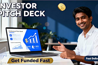 design investor pitch deck that secures funding for startups