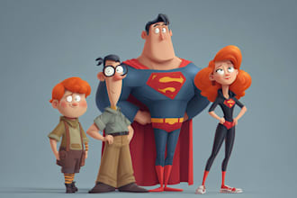 you cartoon characters and superhero for you