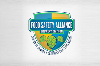 make super monogram beer logo for craft brewery industry