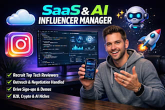 recruit and manage top instagram tech influencers for your saas or ai tools