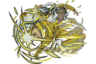 do embroidery digitizing into dst pes jef in few hours