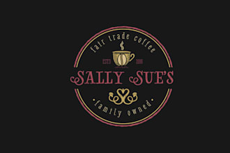design extraordinary logo for sally sues coffee cafe brand
