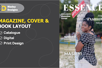 design magazine or book layouts for print or digital