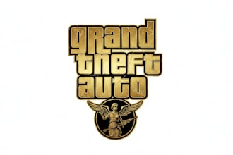 design a custom gta style logo for your gaming brand