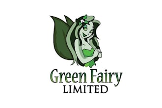 design amazing mascot green fairy limited logo