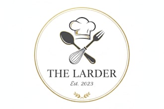 design a modern and professional kitchen logo for your brand
