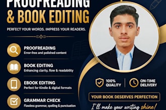 proofread and edit your book or ebook