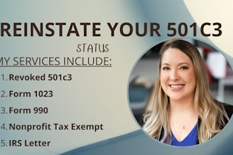 fix revoked 501c3 tax exempt status and file irs form 1023 form 990