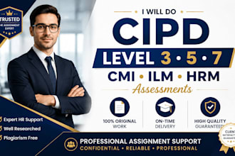 do cipd level 3 5 7 assessments cmi ilm hrm