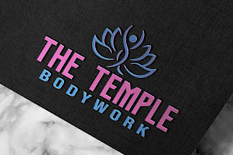 design mental health, fitness, massage, therapy gym, yoga and spa logo