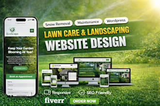 design a high converting lawn care landing page for lead generation
