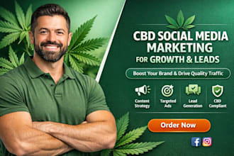 cbd website promotion cannabis marketing leads generation facebook google ads