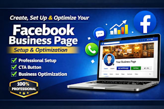 create,set up,and fully optimize all social media platforms fb business page