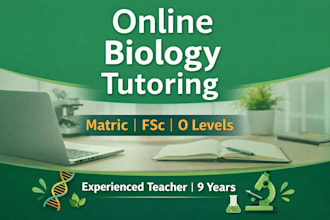 be online biology tutor for matric fsc o and a levels