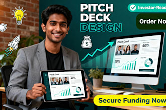 design pitch deck presentation for startups seeking funding