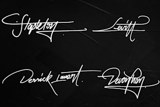 design professional handwritten signature cursive autograph logo