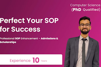 edit perfect sops for ms, phd, MBA, and scholarships