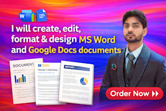 edit, format, and design ms word and google docs documents