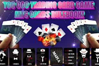 create tcg ccg trading card game mtg cards rulebook