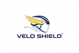 design a powerful and professional helmet logo for your brand