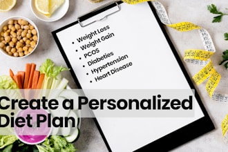 create a personalized diet plan for you