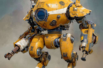 design an mechs robots concepts