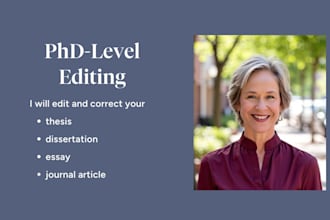 edit your thesis or dissertation with phd level expertise