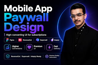 design premium revenuecat and superwall paywalls for mobile apps