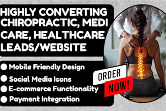 generate chiropractic medical chiropractor leads and build chiropractic website