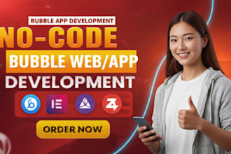 develop bubble io website, bubble web and app as a professional bubble developer