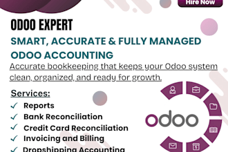 odoo accounting, bookkeeping, and financial reporting
