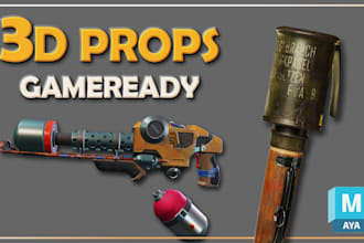 create gameready 3d props for unity and unreal engine