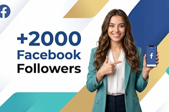 add new 2000 facebook followers