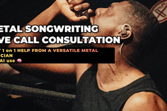 help you on a zoom call with metal vocal songwriting