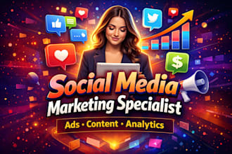 be social media marketing manager and content designer