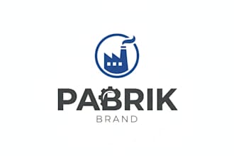 simple and modern logo for industry and brand