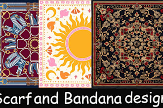 create unique and aesthetic scarf designs