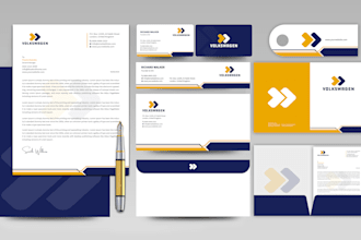 design business card, letterhead, and stationery items