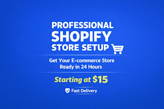 set up your professional ecommerce store on shopify